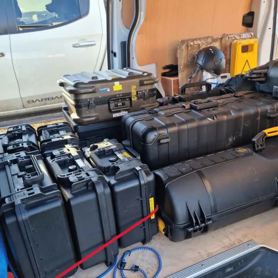 Complete thermal imaging drone equipment and reporting setup