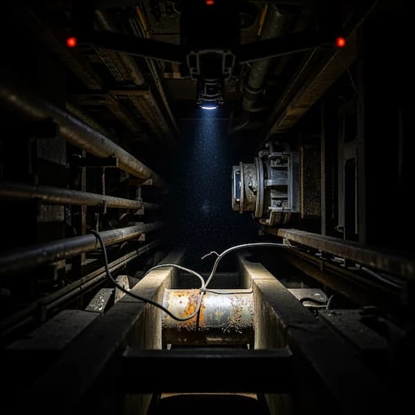 Infrastructure inspection with confined space drone