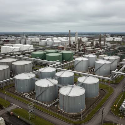 Storage tank monitoring drone service - vapor emission detection UK