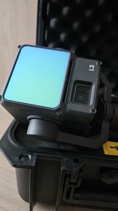 Professional LiDAR survey equipment field setup and deployment