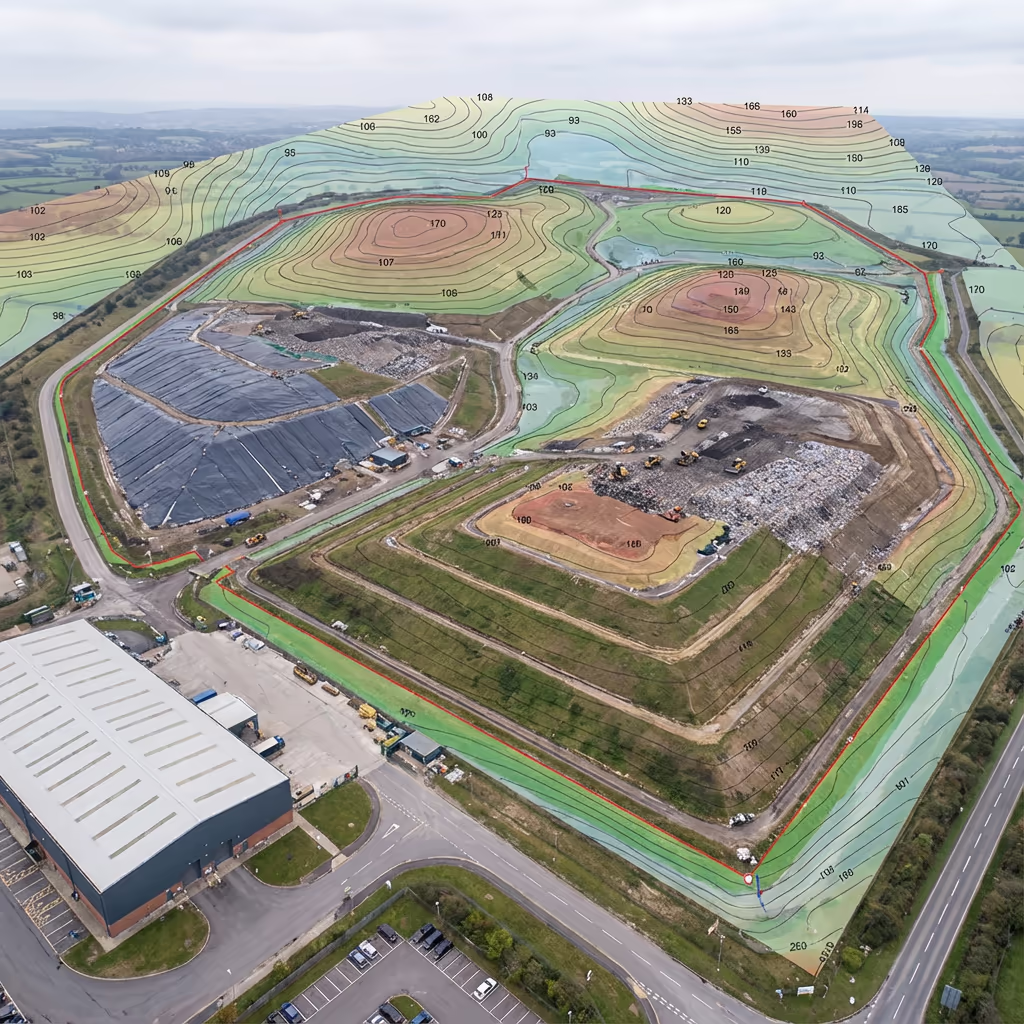 Drone Landfill Survey - Professional drone survey service in the UK
