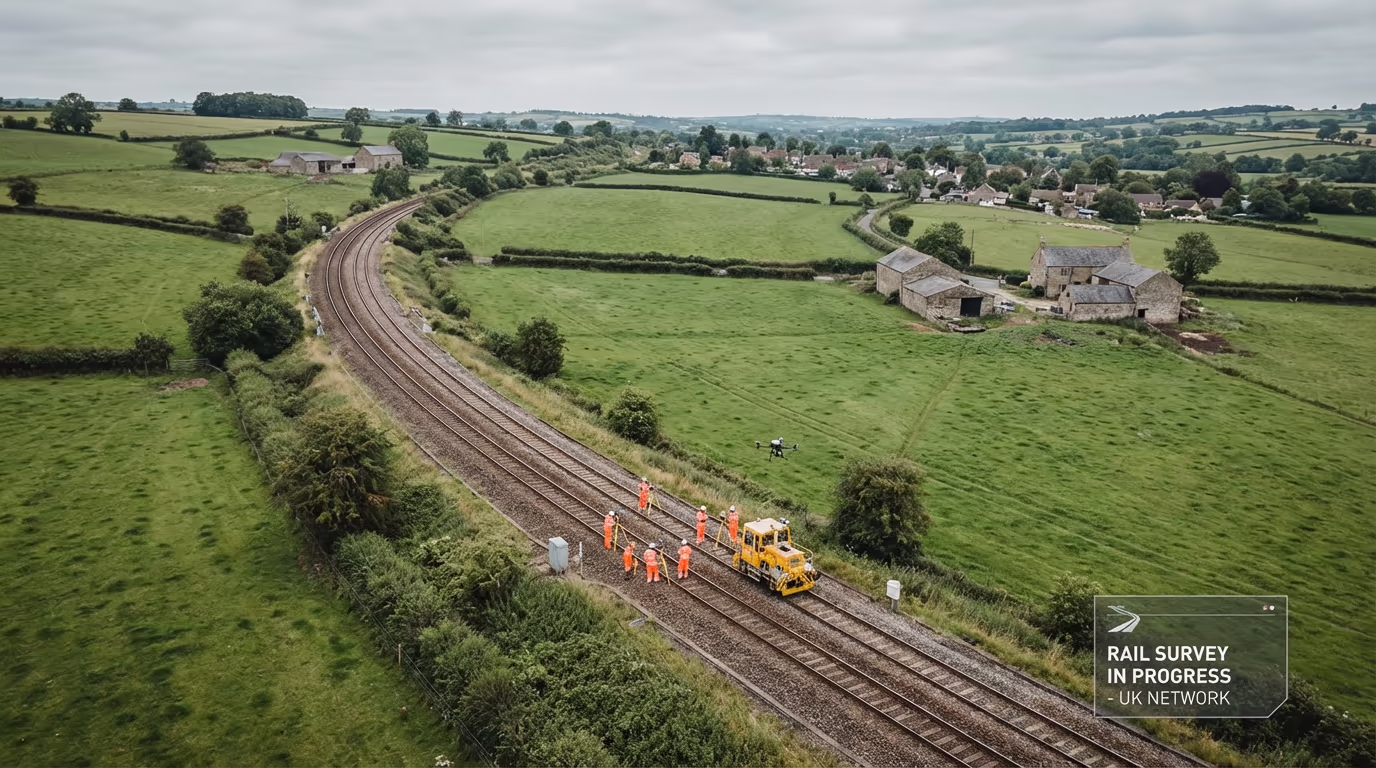 Drone Railway Survey - Professional drone survey service in the UK