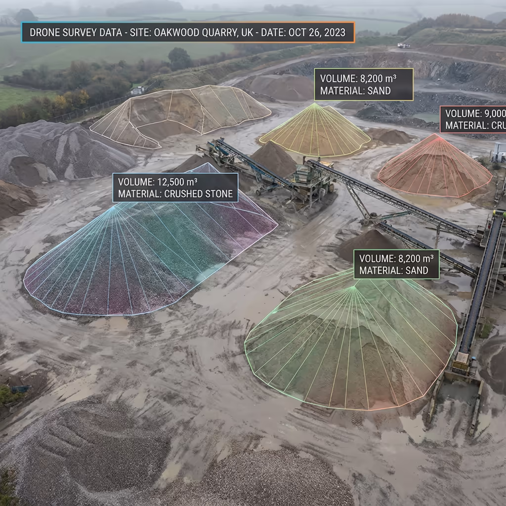 Drone Volumetric Survey - Professional drone survey service in the UK