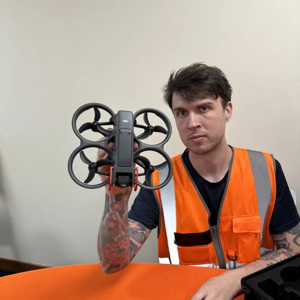 drone operator working close to people