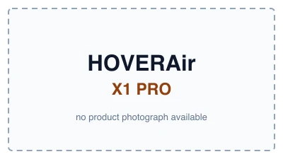 Dashed-outline label tile reading HOVERAir X1 PRO, used because no product photograph of this drone is available