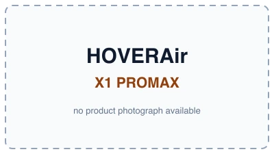 Dashed-border label tile reading HOVERAir X1 PROMAX, no product photograph available