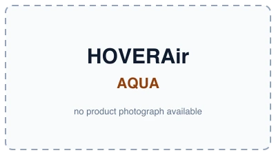 Dashed-border label tile reading HOVERAir AQUA, no product photograph available
