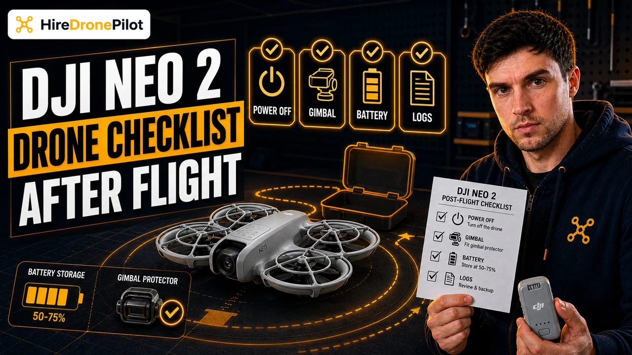 DJI Neo 2 post-flight checklist