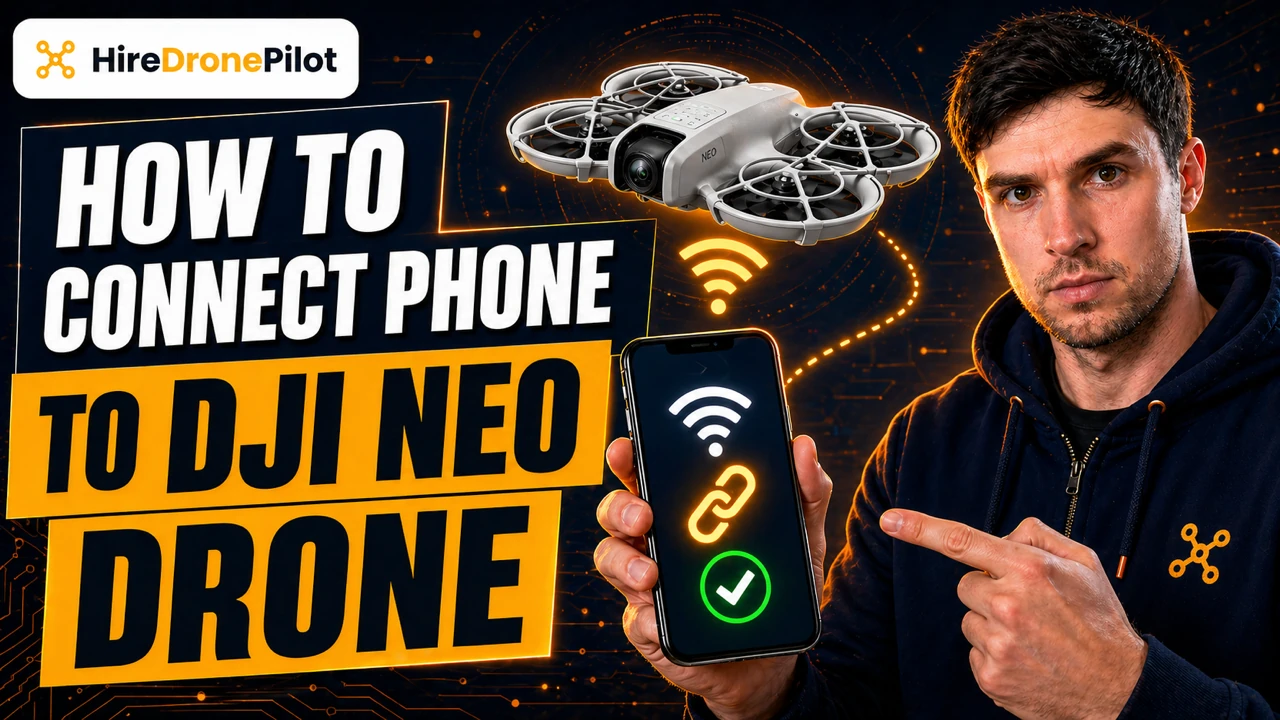 Connecting a phone to the DJI Neo
