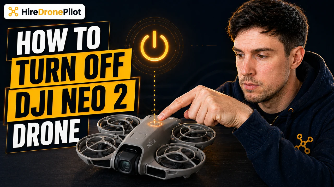 Turning off the DJI Neo 2