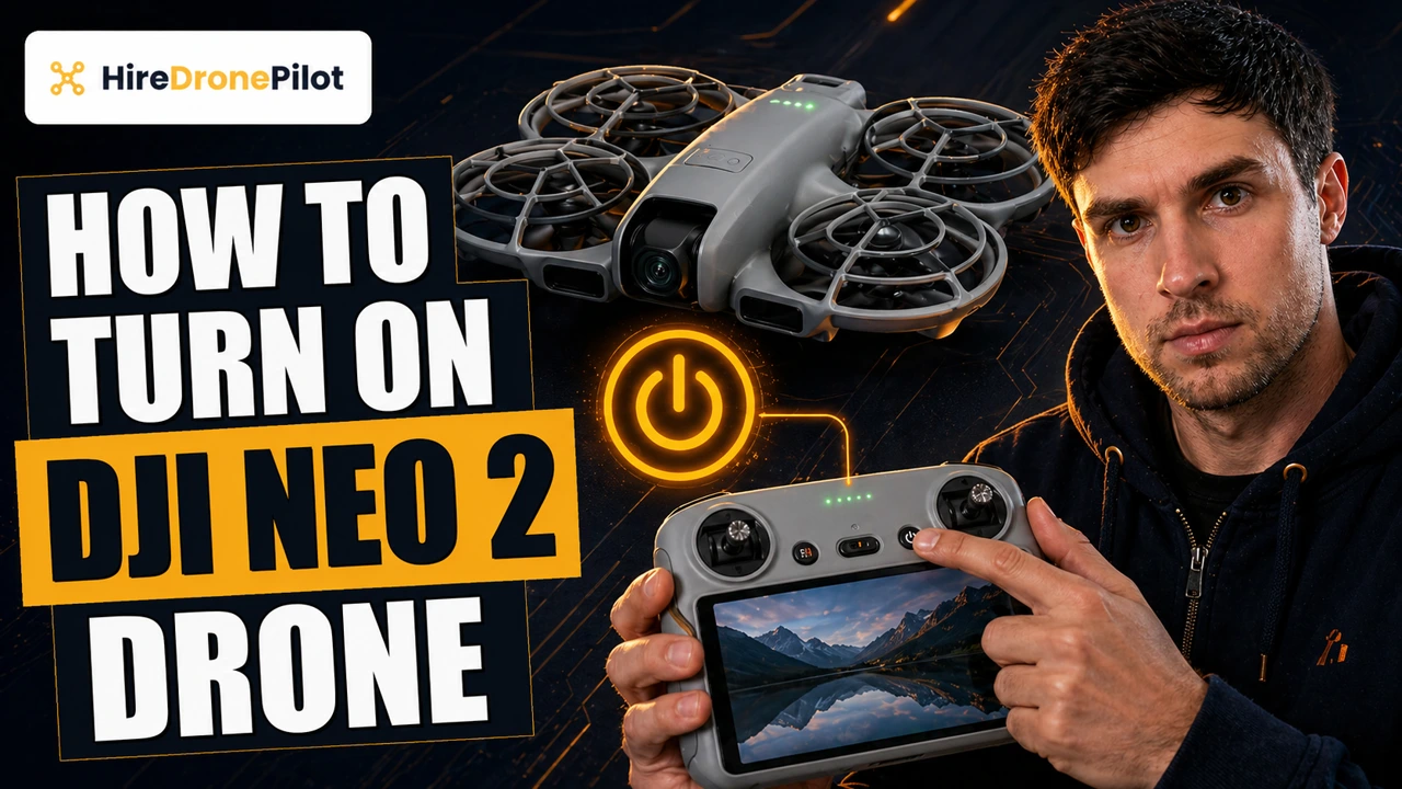 Turning on the DJI Neo 2