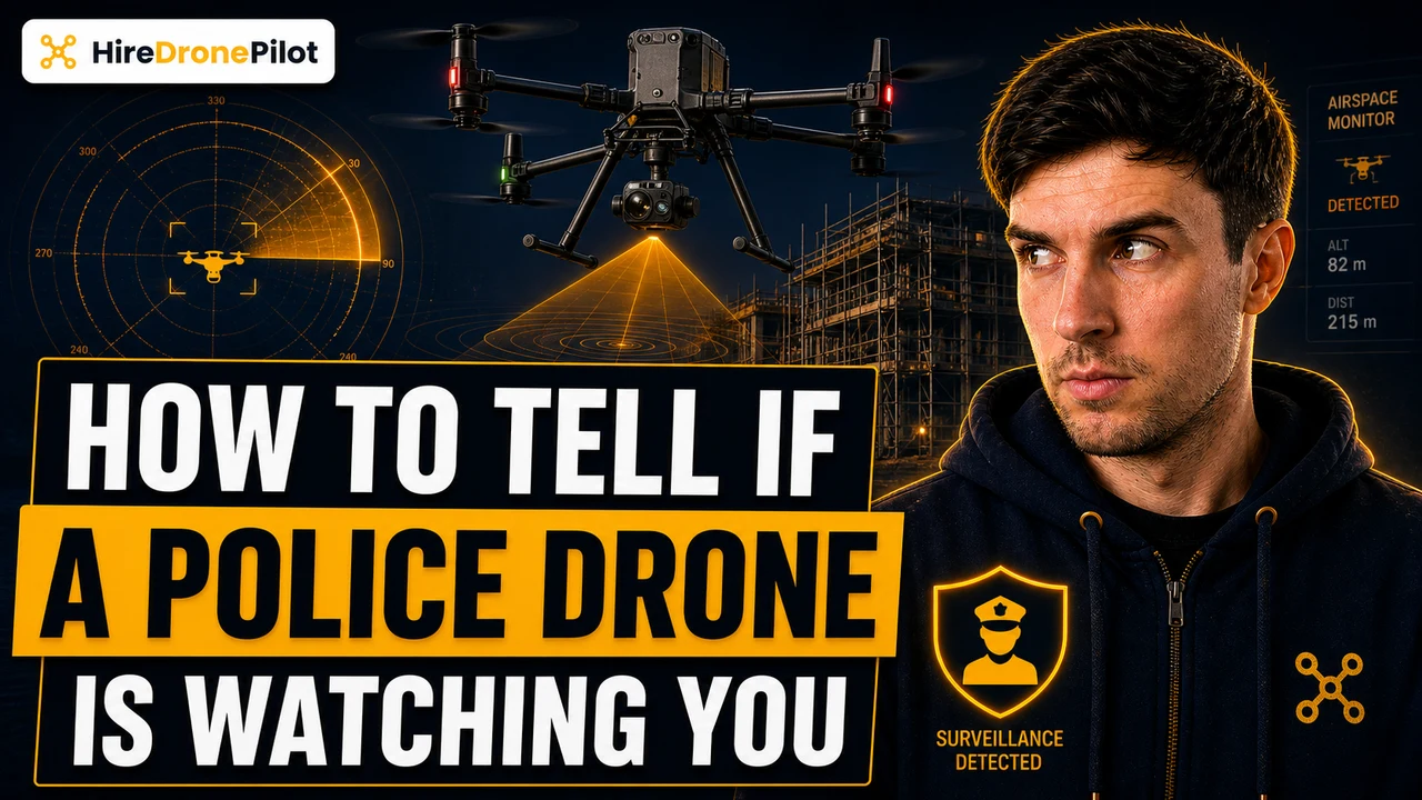 Peter Leslie beside a police drone watching detection thumbnail