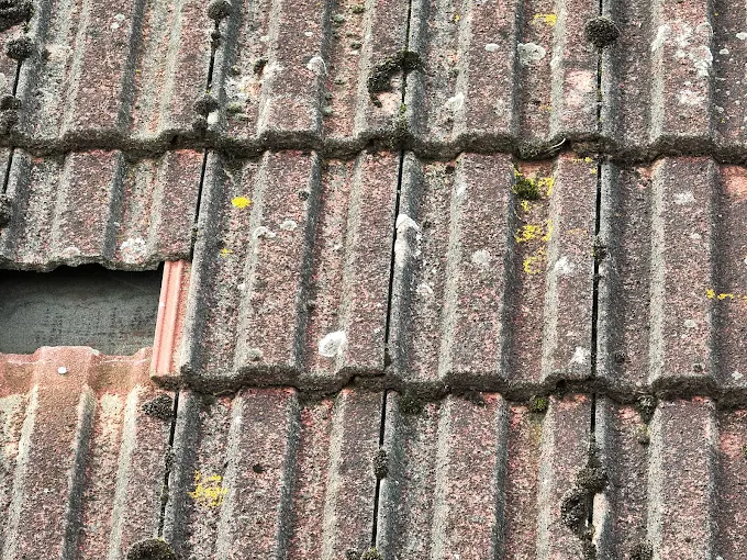 Drone roof survey of a large commercial building