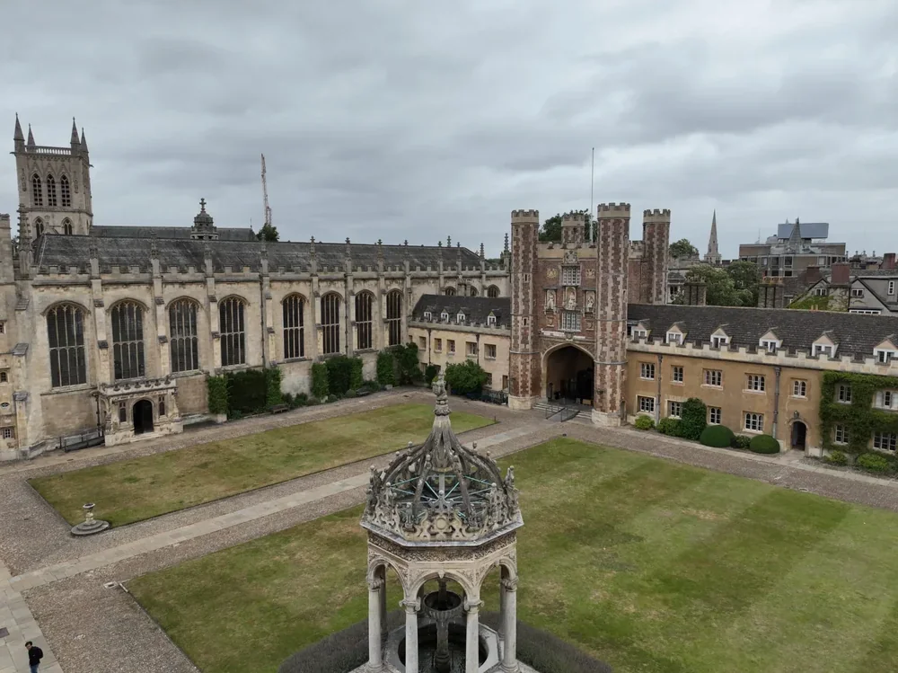 Drone roof survey of a period property in Cambridge